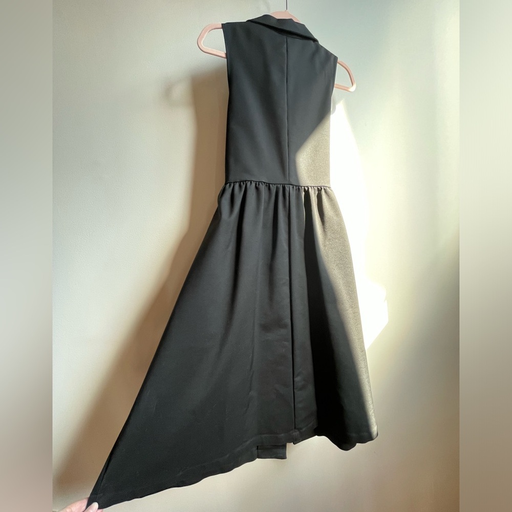 Donna Karen Sculpture Garden Black Dress Size 10 - Picture 8 of 14